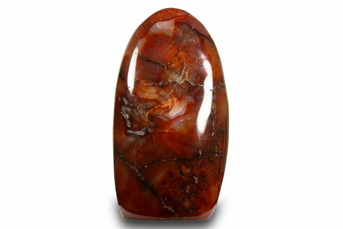 Free-Standing, Polished Carnelian Agate - Madagascar #317656